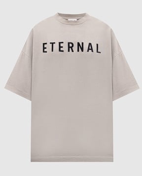 Fear of God Серая футболка с вышивкой FGE2505101HWJw