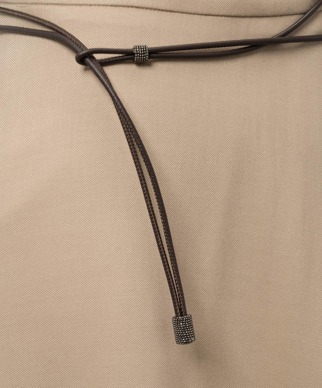 Peserico Бежевая юбка с шерстью P05609A02776 изображение 5