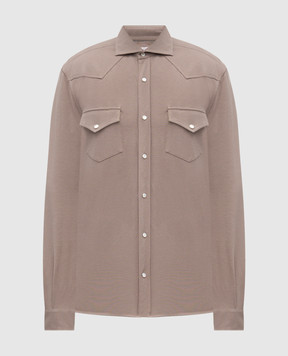 Brunello Cucinelli Сіра сорочка ME8546666
