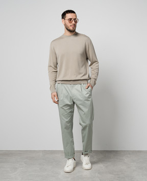 Loro Piana Бежевый джемпер из шерсти FAN7261