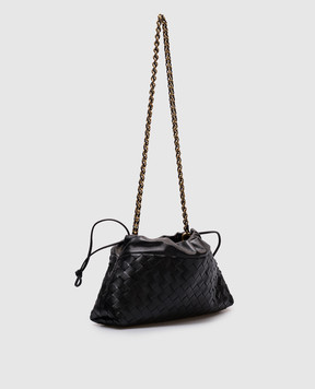 Bottega Veneta Чорна шкіряна сумка-кісет Notte 839394V3IV0