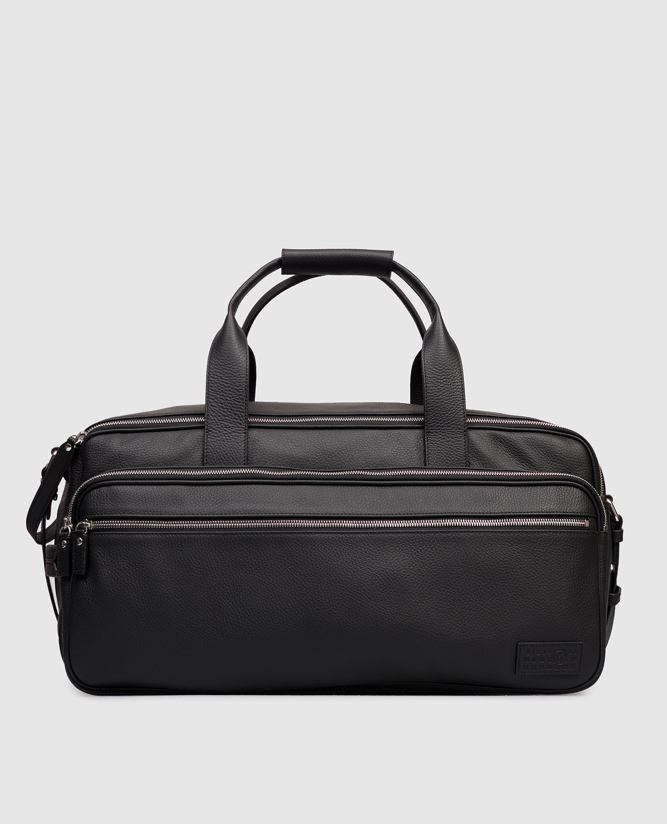 

Черная кожаная дорожная сумка, Черный, Дорожные сумки