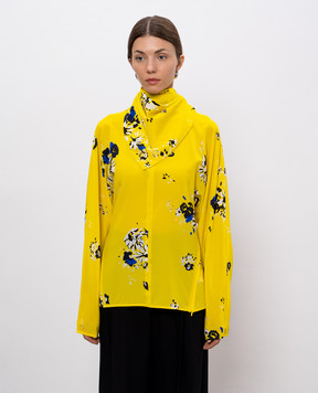 PROENZA SCHOULER Желтая блуза Ysabelle в цветочный принт R2544001BYP297S