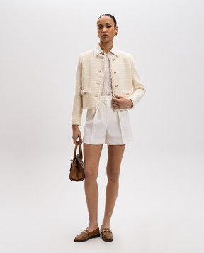 Max Mara Weekend Жовтий твідовий жакет BALIA з вовни BALIA