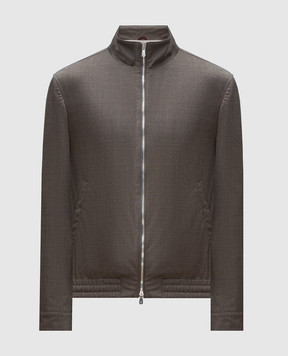 Brunello Cucinelli Коричневая куртка из шерсти MM4506424