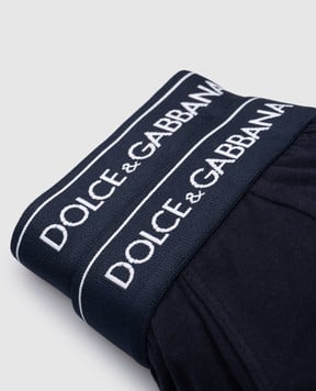 Dolce&Gabbana Набір синіх трусів-бріфів з логотипом M9C05JONN95