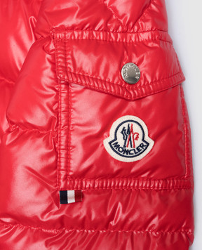 Moncler ENFANT Детский красный пуховик Manaem J29541A00018595ZJ1214