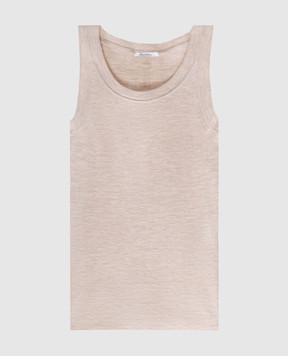 Max Mara Бежевый топ ELIADI из шерсти ELIADI