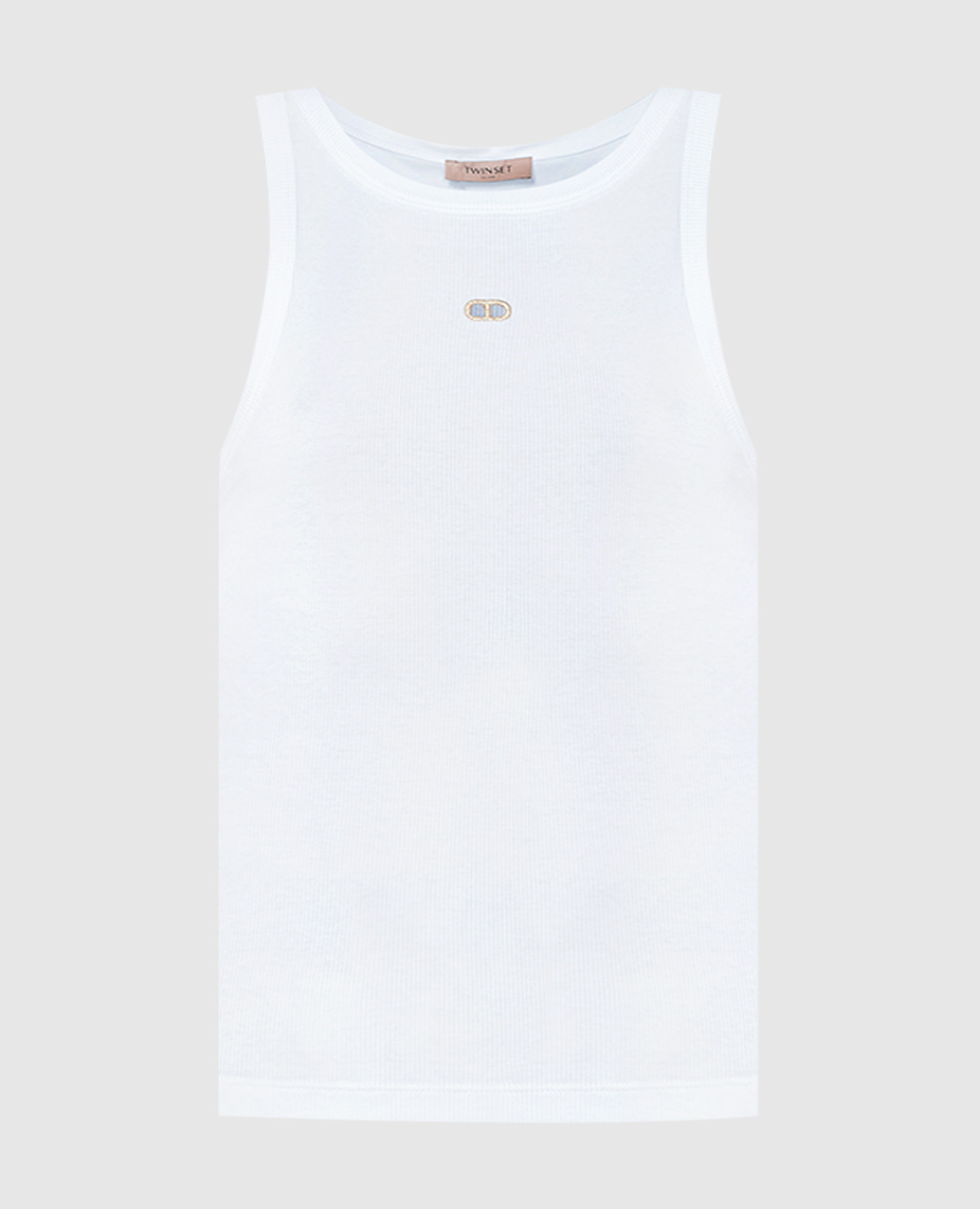 White top with logo