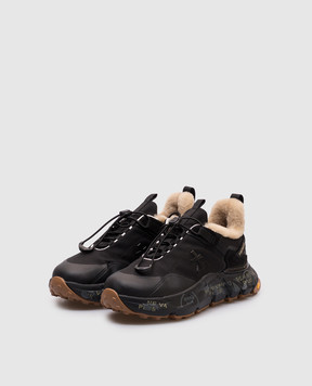 Premiata Черные кроссовки CROSSD на меху CROSSD