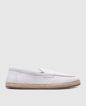 Brunello Cucinelli Белые замшевые эспадрильи MZUSILI701