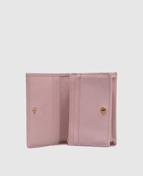 Valentino Розовый кожаный портмоне с эмблемой Vlogo Signature 6W0P0AJ3SNP