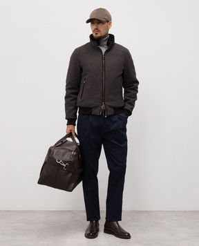 Cashmere&Whiskey Сині штани з вовною 02556R0498