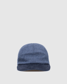 Doriani Cashmere Синяя кепка из кашемира 119P6S10