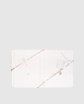 Blumarine Белый набор постельного белья Lory с кристаллами Swarovski H0000190017