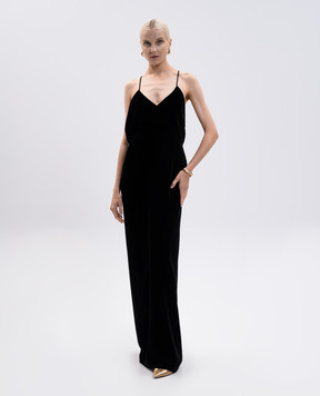 Tom Ford Чорна оксамитова сукня AB3593FAX1556