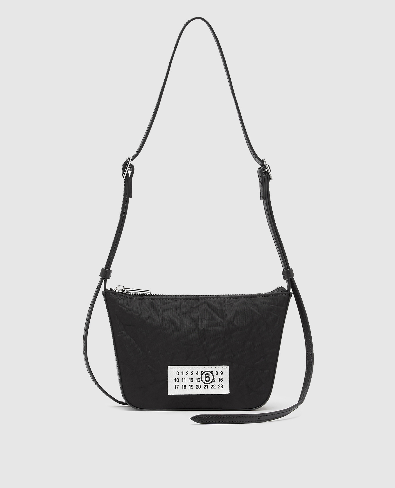 

Черная комбинированная сумка Numeric Mini, Черный, Сумки через плечо