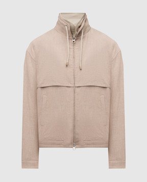 Loro Piana Бежевая куртка Conor из льна FAP1910