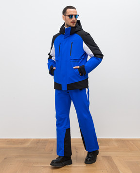 Stefano Ricci Синяя горнолыжная пуховая куртка с логотипом M6J4S00020IT2600