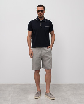 Loro Piana Шорты Nolan цвета хаки из льна FAP4184