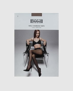 Wolford Бежевые колготки Fatal 15 Den 18076