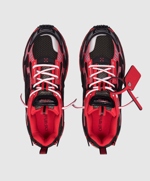 Off-White Красные кроссовки BE RIGHT BACK OMIA295W24FAB001 изображение 4
