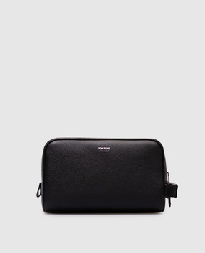 Tom Ford Черный кожаный несесер с логотипом Y0301LCL213S