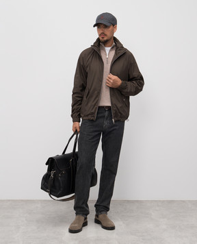 Brunello Cucinelli Бежевий джемпер з вовни та кашеміру M2400124