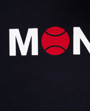 Moncler ENFANT Детский синий свитшот с логотипом 8G00026809AG1214