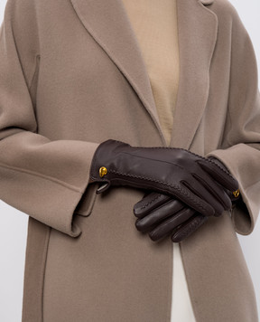 Gianni Chiarini Коричневые кожаные перчатки GNGL2022NA