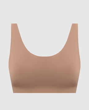 Wolford Бежевый топ с логотипом 4W1263