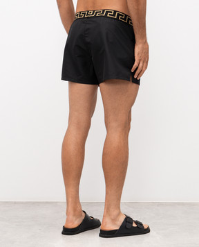 Versace Черные шорты для плавания Greca ABU010221A11120