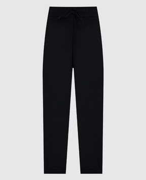 Moncler Чорні джогери з нашивкою логотипа K10938H0000489A8K