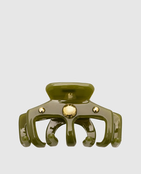 LELET NY Зелений затискач для волосся Tatum Mega Bauble LELSS252110O