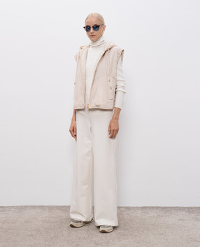 Max Mara Weekend Двухсторонний бежевый жилет LEVANTE LEVANTE