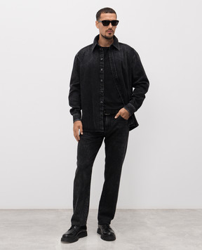 Dolce&Gabbana Чорні джинси з ефектом потертості GP02XDG8ND8