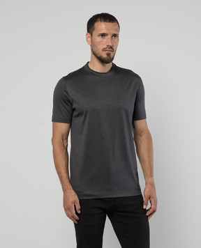 Canali Сіра футболка MJ00002T0356