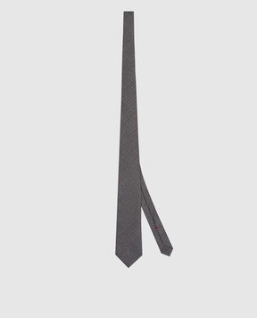 Brunello Cucinelli Серый галстук из шерсти M032P0018
