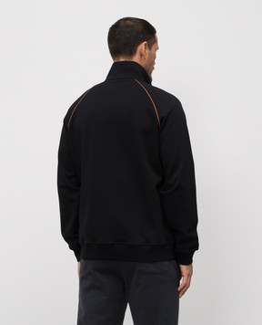 Brunello Cucinelli Черная спортивная куртка с окантовкой MW8639087G