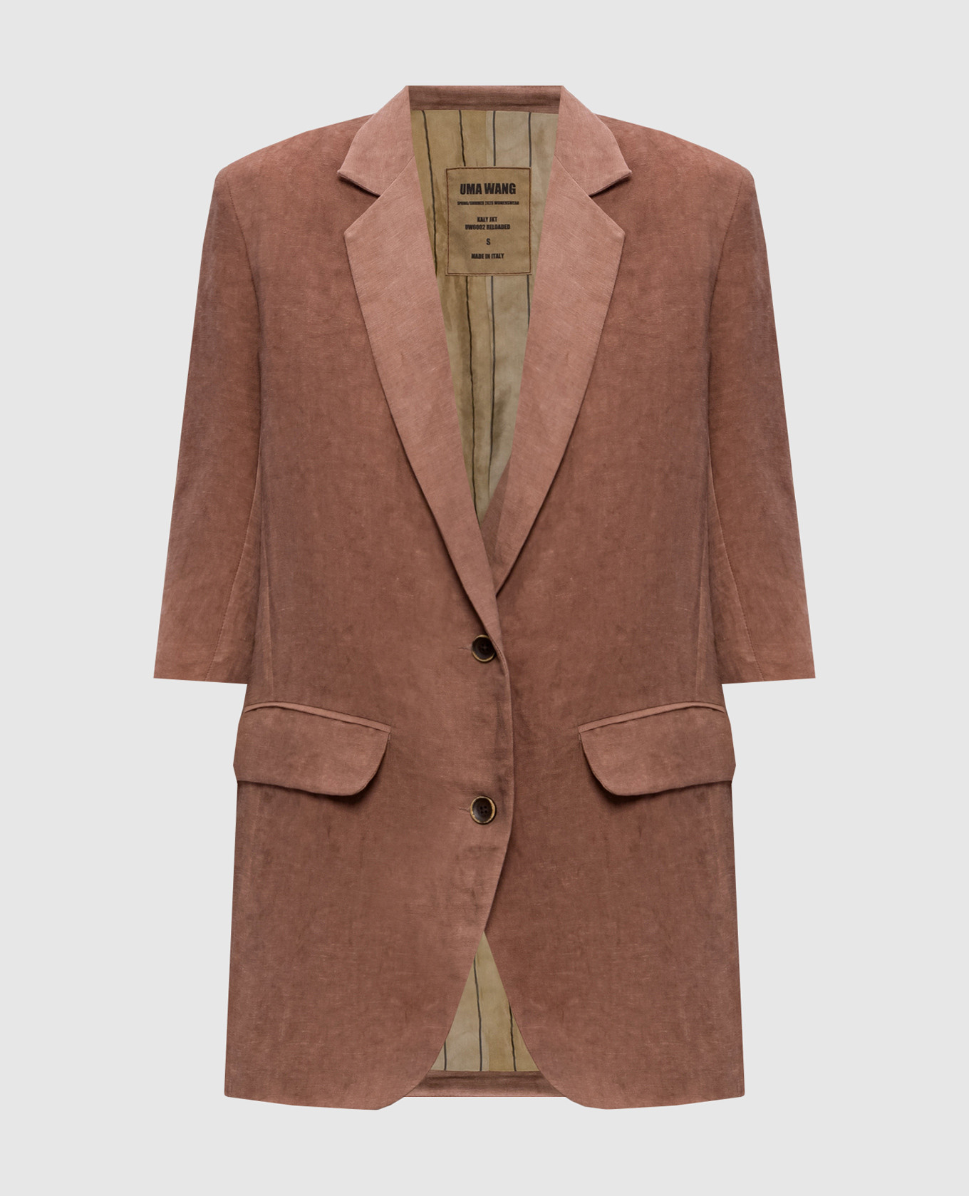 

Коричневый жакет Kaly с леном, Жакеты