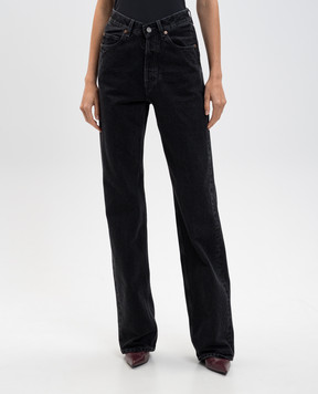 Saint Laurent Черные джинсы с логотип патч 834135Y13MA