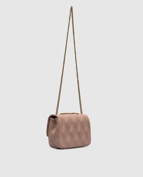 Valentino Рожева шкіряна сумка-месенджер QUILTIE 67 6W2B0R07XCA