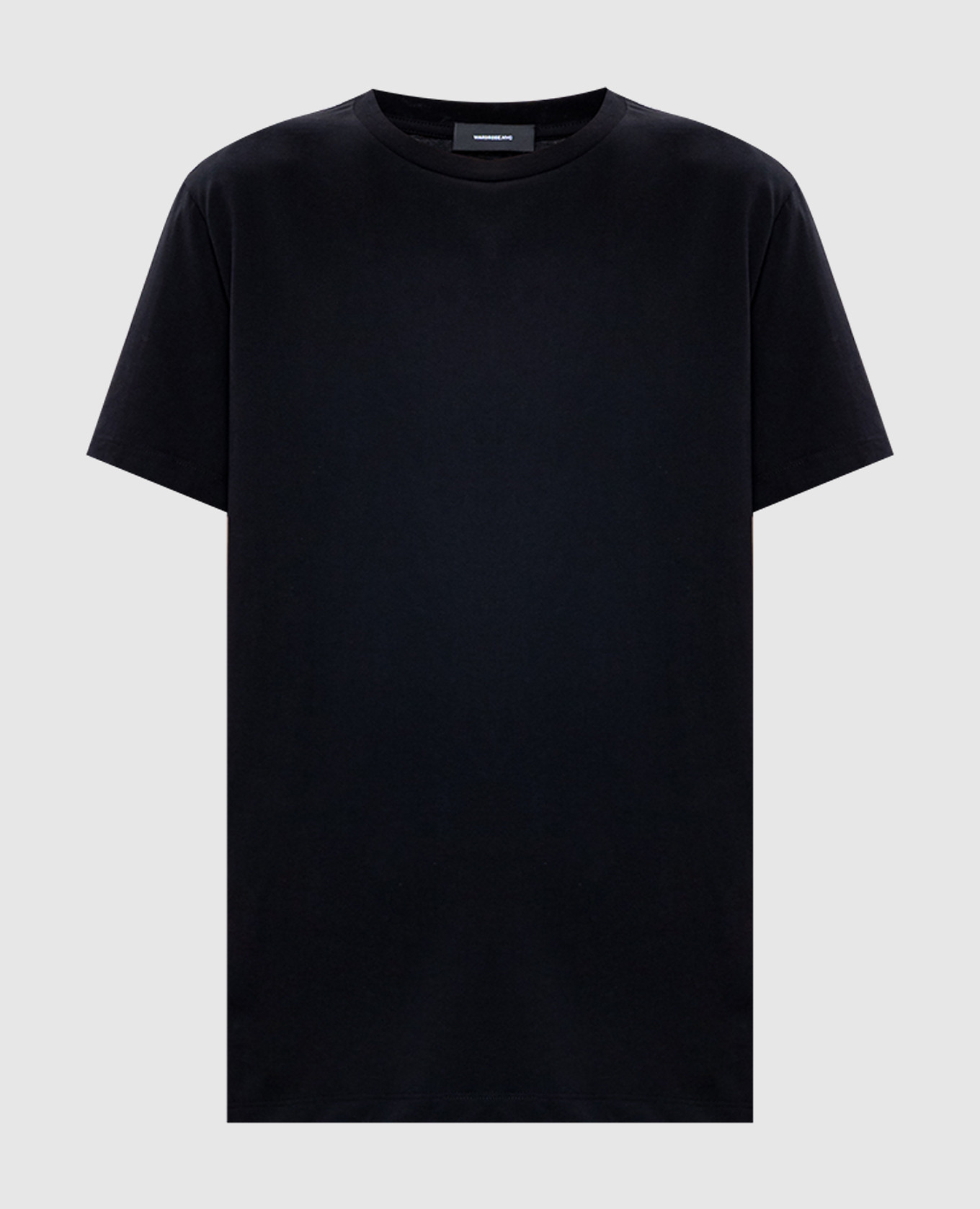 

Черная футболка прямого кроя, Черный, Футболки