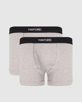 Tom Ford Набор серых трусов-боксеров с логотипом T4XC31040