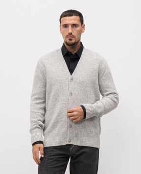 Dolce&Gabbana Сірий кардиган з вовною альпаки GXV76TJFMIM