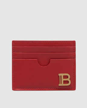 Balmain Червоний шкіряний картхолдер B-Buzz DN1MA195LAVE
