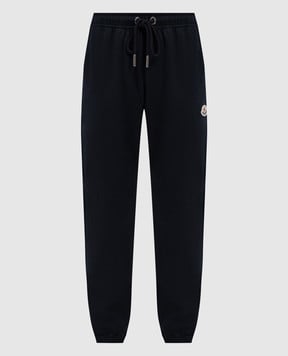 Moncler Сині джогери з нашивкою логотипа K10938H0000989A1K