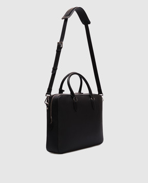 Tom Ford Черный кожаный портфель ELLIOT с логотипом H0651LCL213S