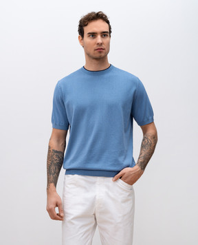 Canali Голубая футболка MK02261C1050