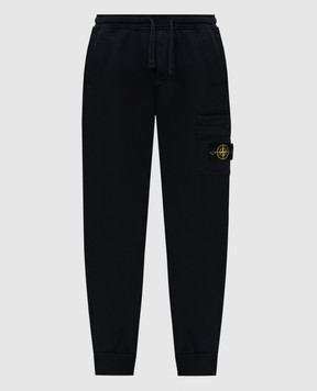 Stone Island Сині джогери з патчем логотипа K1S156200644S0051